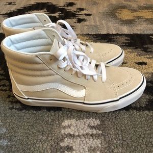 vans sk8 hi silver